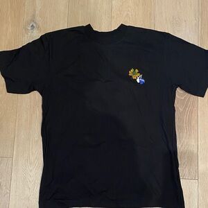 Off-White Black Tee with Colorful Graphic